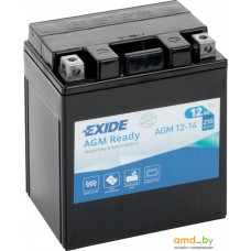 Мотоциклетный аккумулятор Exide AGM12-14 (12 А·ч)