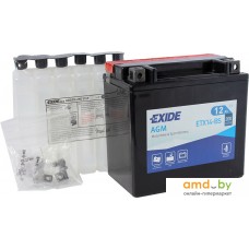 Мотоциклетный аккумулятор Exide ETX14-BS (12 А·ч)