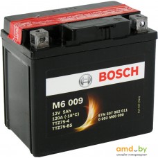 Мотоциклетный аккумулятор Bosch M6 009 TTZ7S-4 TTZ7S-BS 507 902 011 (5 А·ч)