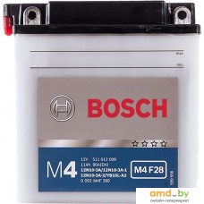 Мотоциклетный аккумулятор Bosch M4 12N10-3A/12N10-3A-1 12N10-3A-2/YB10L 511 012 009 (11 А·ч)