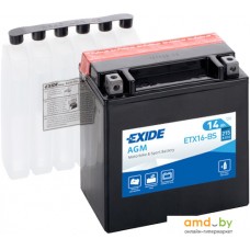 Мотоциклетный аккумулятор Exide ETX16-BS (14 А·ч)