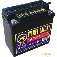 Мотоциклетный аккумулятор Tyumen Battery Лидер 3МТС-18 (18 А·ч)