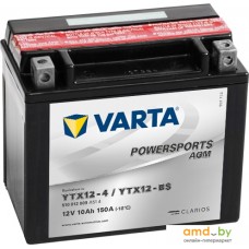 Мотоциклетный аккумулятор Varta Powersport AGM YTX12-BS 510 012 009 (10 А·ч)