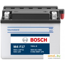 Мотоциклетный аккумулятор Bosch M4 YB4L-B 504 011 002 (4 А·ч)