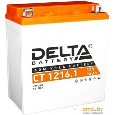 Мотоциклетный аккумулятор Delta CT 1216.1 (YTX16-BS, YB16B-A) (16 А·ч)