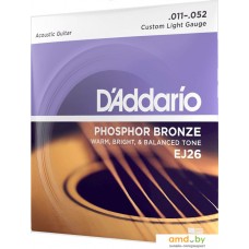 D'Addario EJ26 Custom Light 11-52