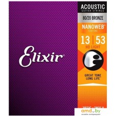 Струны для гитары Elixir Strings 11182 13-53 HD Light