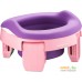 Дорожный горшок Roxy Kids HandyPotty 3 в 1 HP-255E (розовый/фиолетовый). Фото №1