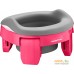 Дорожный горшок Roxy Kids HandyPotty 3 в 1 HP-255FG (фуксия/серый). Фото №1