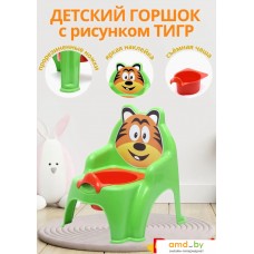 Детский горшок Doloni Тигра 013317/01/7 (салатовый)