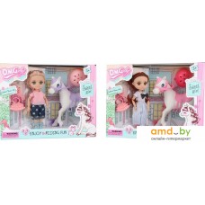 Кукла Qunxing Toys Мия с лошадью 58003