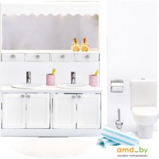 Мебель для кукольного домика Lundby Ванная с 2 раковинами 60208800