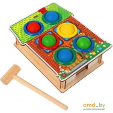 Молоточек WoodLand Toys Дом 6 отверстий 115401