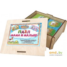 Мозаика/пазл WoodLand Toys Мама и малыш 111201