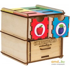 Сортер WoodLand Toys Комодик-куб Фрукты 119105