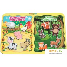 Сортер WoodLand Toys Какая разница? Домашние и дикие животные 117205