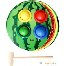 Молоточек WoodLand Toys Арбуз 4 отверстия 115304