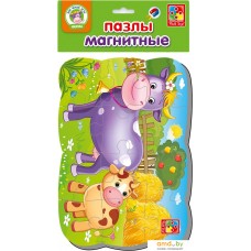 Мозаика/пазл Vladi Toys на магните Корова и теленок VT3205-55