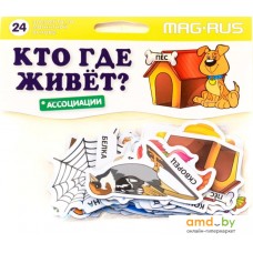 Развивающая игра Анданте Mag-Rus Кто где живет? Ассоциации NF1014