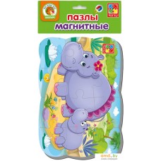 Мозаика/пазл Vladi Toys на магните Бегемотики VT3205-57