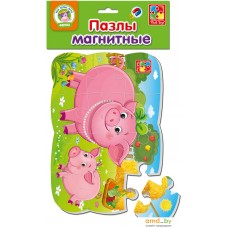 Мозаика/пазл Vladi Toys на магните Свинка и поросенок VT3205-60