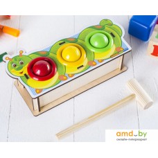 Молоточек WoodLand Toys Гусеница с молотком 3634555