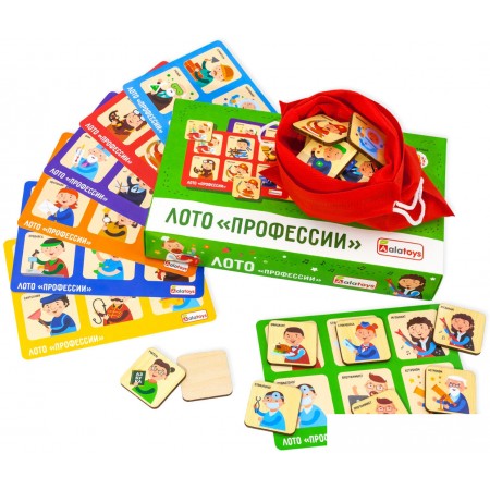 

Развивающая игра Alatoys Лото Профессии ЛТ09, Лото Профессии ЛТ09