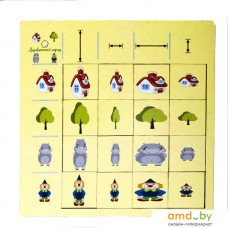 Головоломка Деревянный город Классификатор. Ширина и высота Л029-ANT