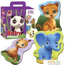 Мозаика/пазл Roter Kafer Baby puzzle Maxi Зоопарк RK1210-02