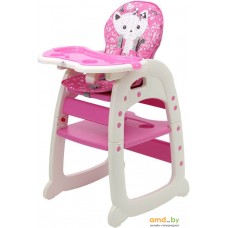 Стульчик для кормления Polini Kids 460 (розовый)