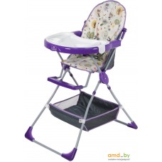 Стульчик для кормления Polini Kids Disney Baby 252 (совы, фиолетовый)