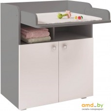 Детский комод Polini Kids Simple 1270 (серый/белый)