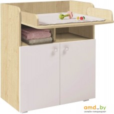 Детский комод Polini Kids Simple 1270 (клен/белый)