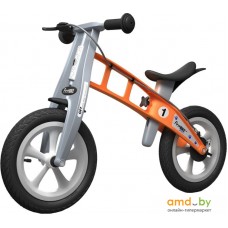 Беговел FirstBIKE Street с тормозом (оранжевый)