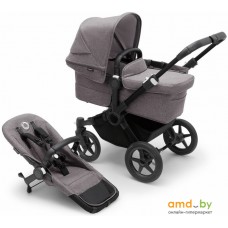 Универсальная коляска Bugaboo Donkey 5 (2 в 1, black/grey melange)