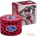 Тейп CureTape Art Leopard 5 см x 5 м 163210 (красный/черный). Фото №1