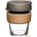 Многоразовый стакан KeepCup Brew Cork M Black 340мл (серый). Фото №1