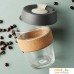 Многоразовый стакан KeepCup Brew Cork M Black 340мл (серый). Фото №4