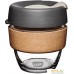 Многоразовый стакан KeepCup Brew Cork S Press 227мл (серый). Фото №1