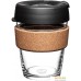 Многоразовый стакан KeepCup Brew Cork M Black 340мл (черный). Фото №1