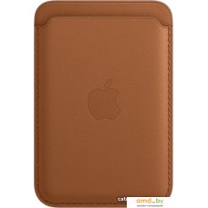 Кредитница Apple Leather Wallet MagSafe MHLT3 (saddle brown)