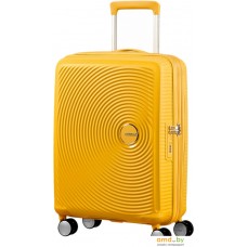 Чемодан-спиннер American Tourister SoundBox Golden Yellow 55 см