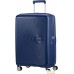 Чемодан-спиннер American Tourister Soundbox Midnight Navy 67 см. Фото №1