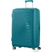 Чемодан-спиннер American Tourister Soundbox Jade Green 77 см. Фото №1