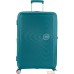 Чемодан-спиннер American Tourister Soundbox Jade Green 77 см. Фото №3