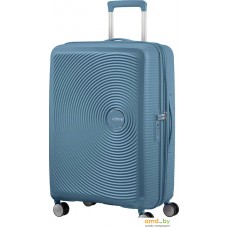 Чемодан-спиннер American Tourister SoundBox Stone Blue 67 см