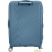 Чемодан-спиннер American Tourister SoundBox Stone Blue 67 см. Фото №2