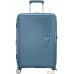 Чемодан-спиннер American Tourister SoundBox Stone Blue 67 см. Фото №3