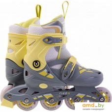 Роликовые коньки Ridex Hop Yellow L (р. 39-42, желтый/серый)