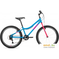 Велосипед Altair MTB HT 24 1.0 2022 (голубой/розовый)